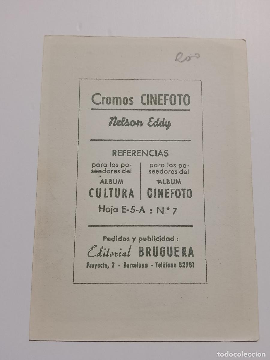 Coleccionismo cromos antiguos: Cromo Cinefoto Nelson Eddy - Foto 2