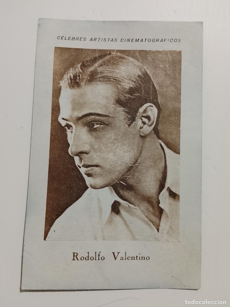 Coleccionismo cromos antiguos: Cromo C&eacute;lebres artistas cinematogr&aacute;ficos Rodolfo Valentino