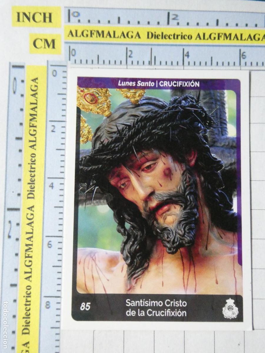 Colecionismo Cromos antigos: CROMO TARJETA HOLY CARDS SEMANA SANTA M&Aacute;LAGA. 85 CRUCIFIXI&Oacute;N SANT&Iacute;SIMO CRISTO