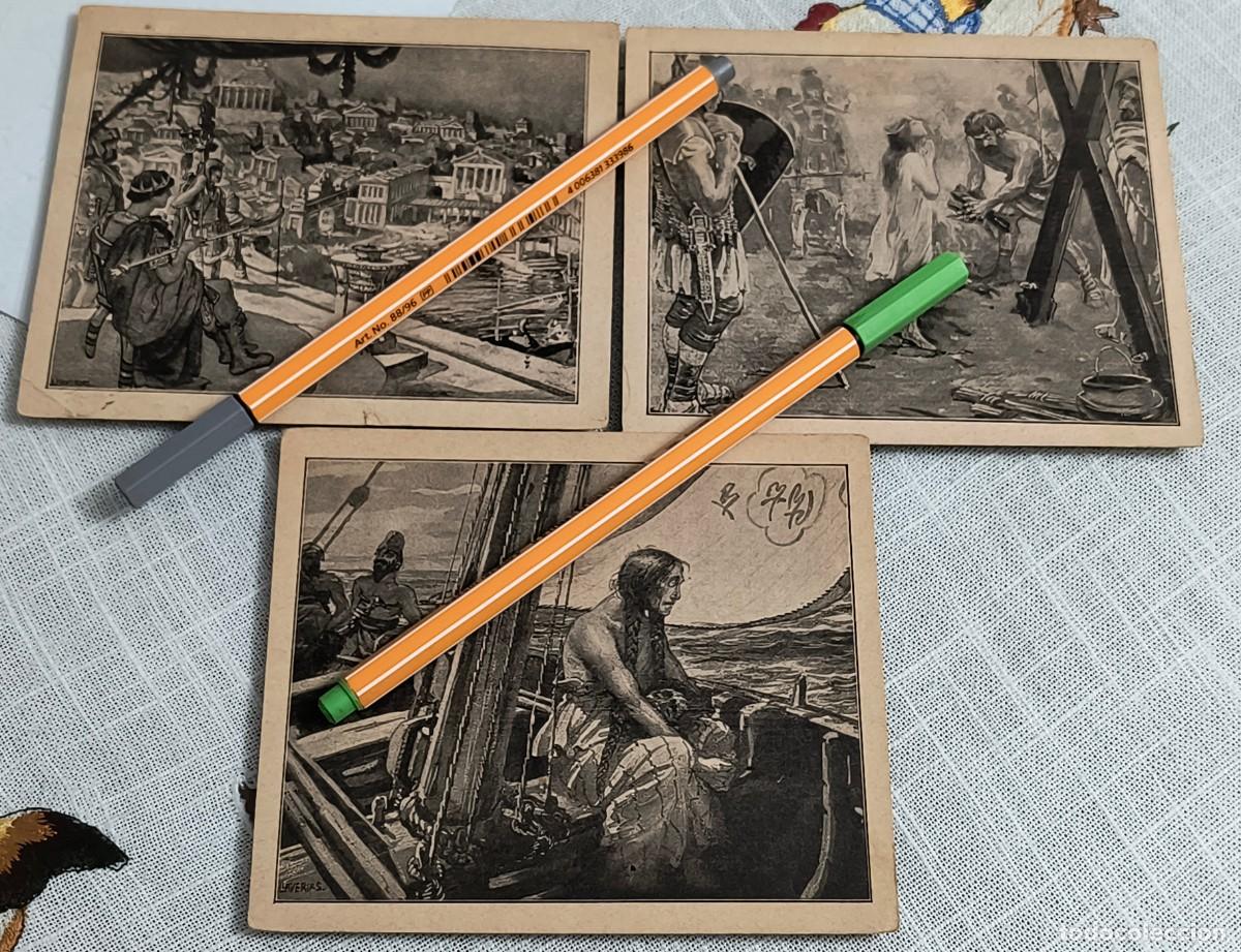 Coleccionismo cromos antiguos: LOTE 3 CROMOS | EPISODIS HIST&Oacute;RICHS - CATALUNYA ROMANA - MORESCA