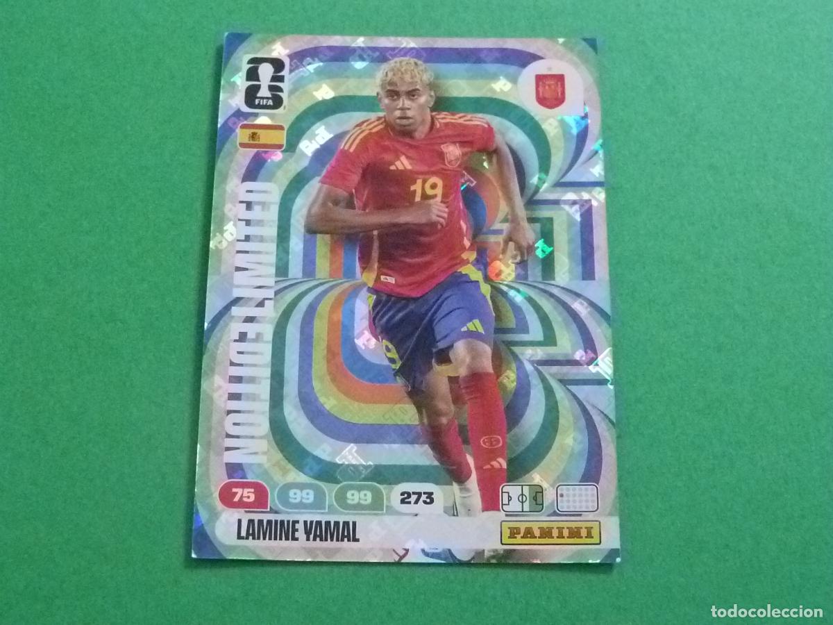 Coleccionismo cromos antiguos: TRADING CARD FUTBOL LAMINE YAMAL ESPA&Ntilde;A EDICION LIMITADA ADRENALYN XL MUNDIAL 2026 PANINI