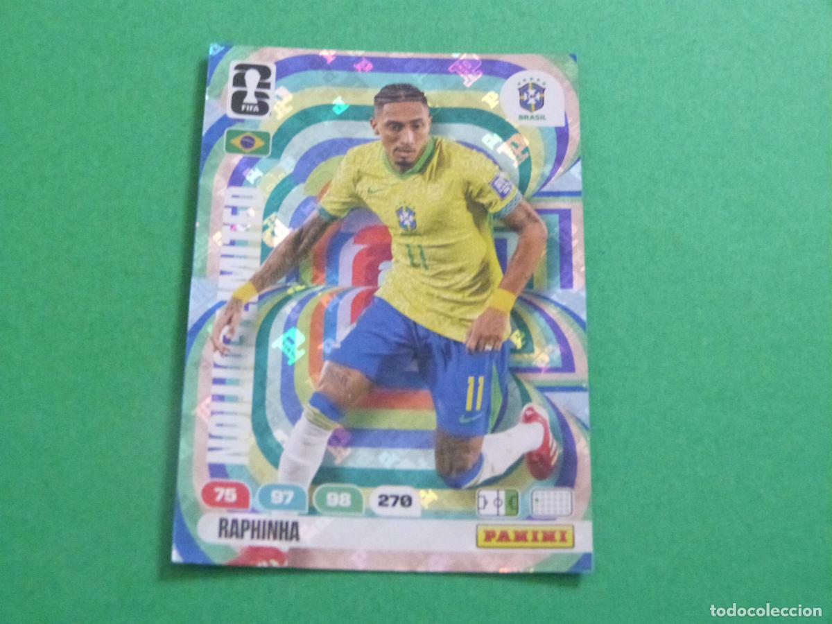 Coleccionismo cromos antiguos: TRADING CARD FUTBOL RAPHNINHA BRASIL EDICION LIMITADA ADRENALYN XL MUNDIAL 2026 PANINI