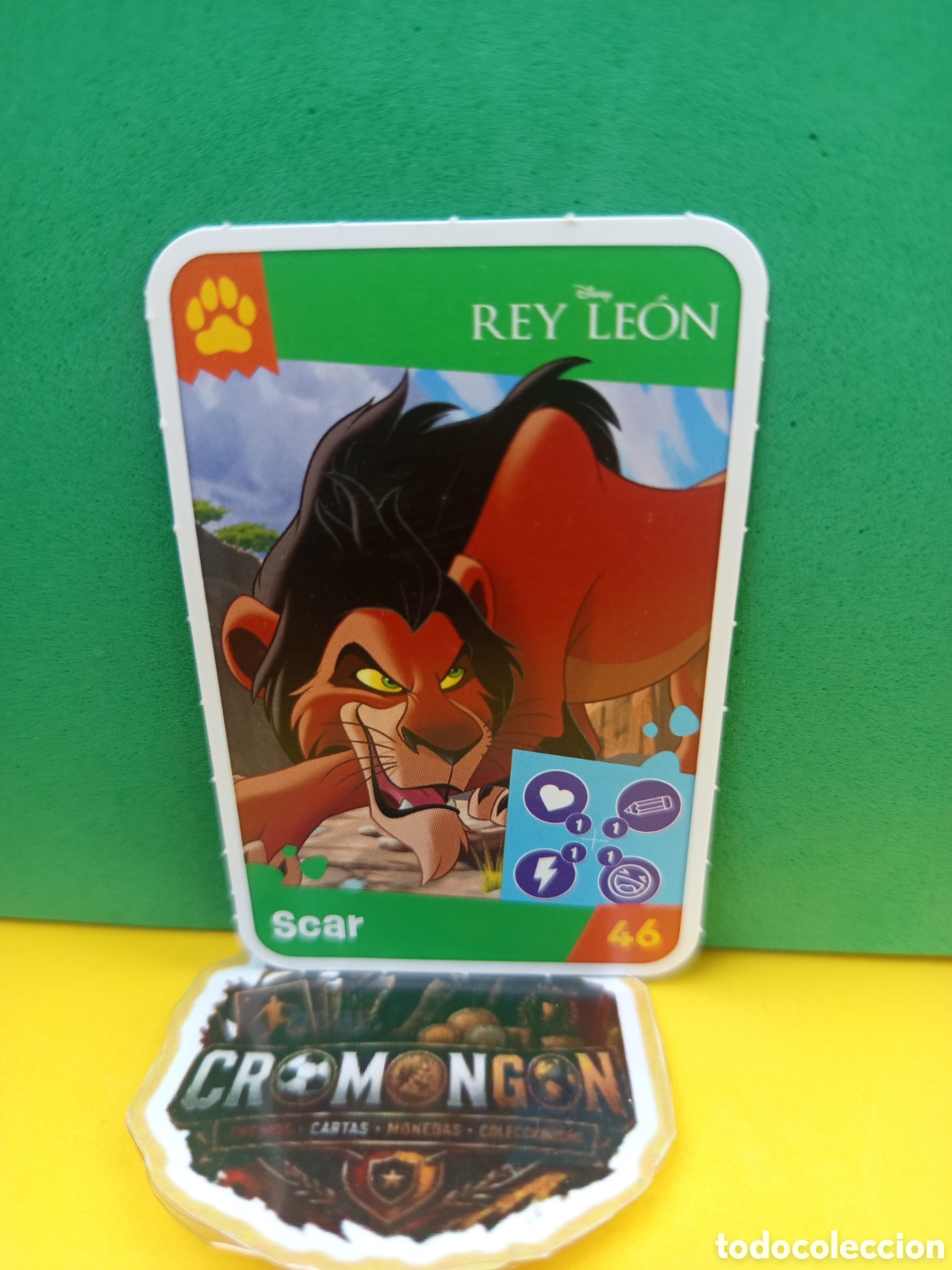 Coleccionismo cromos antiguos: ❇️ CROMO CARTA N&ordm; 46 SCAR EL REY LE&Oacute;N DISNEY HORA DE JUGAR ALBUM LILO Y STITCH CARREFOUR 2025 ❇️