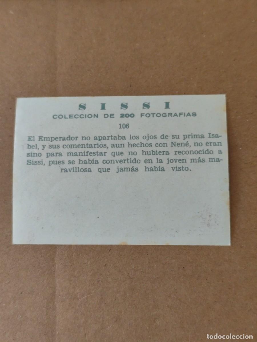 Coleccionismo cromos antiguos: Cromos Sissi n &deg; 106 . - Foto 2