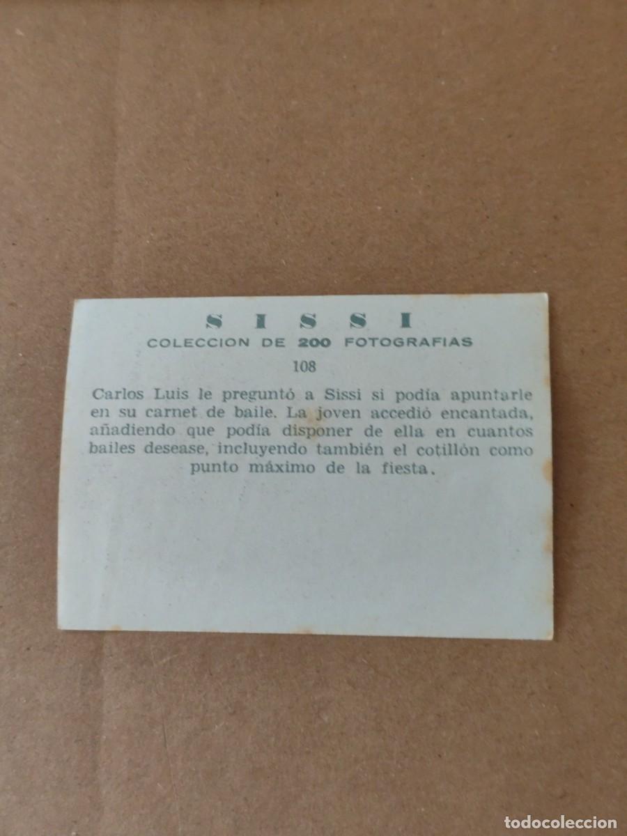 Coleccionismo cromos antiguos: Cromos Sissi n &deg; 108 . - Foto 2
