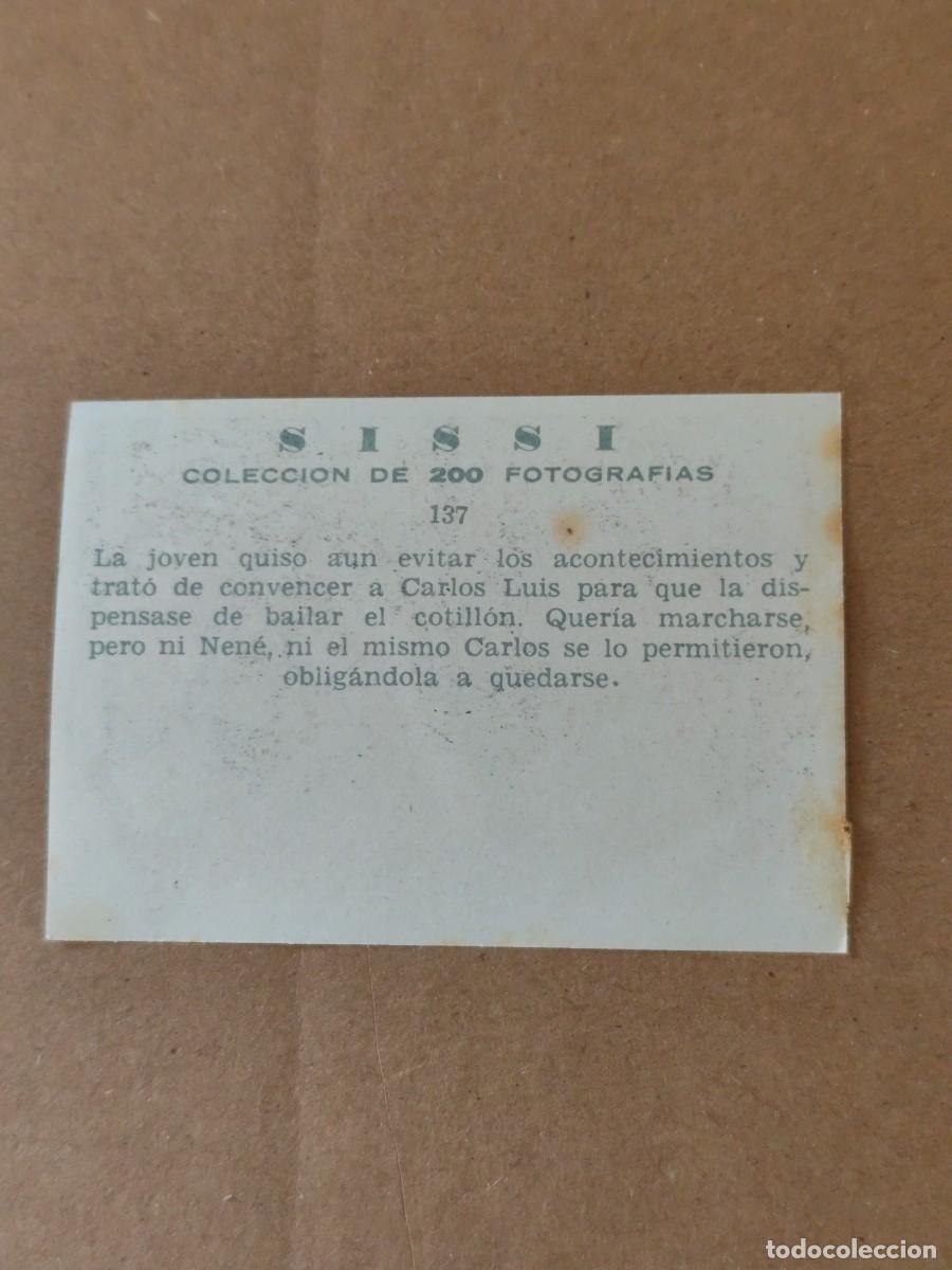 Coleccionismo cromos antiguos: Cromos Sissi n &deg; 137 . - Foto 2