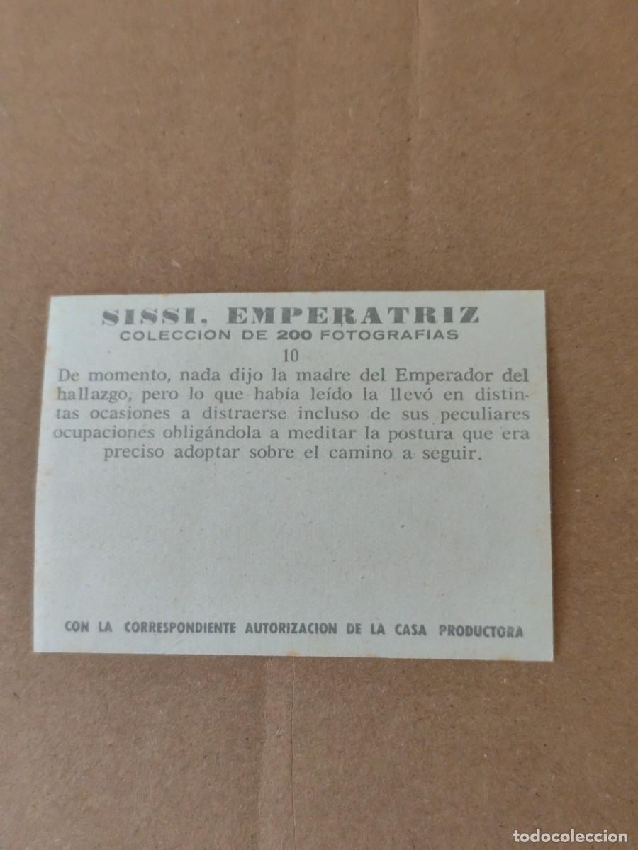 Coleccionismo cromos antiguos: Cromos Sissi Emperatriz n &deg; 10 - Foto 2