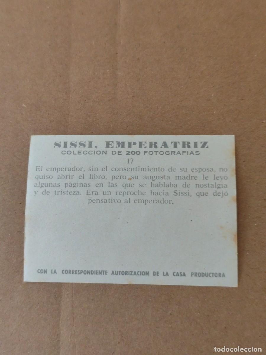 Coleccionismo cromos antiguos: Cromos Sissi Emperatriz n &deg; 17 - Foto 2