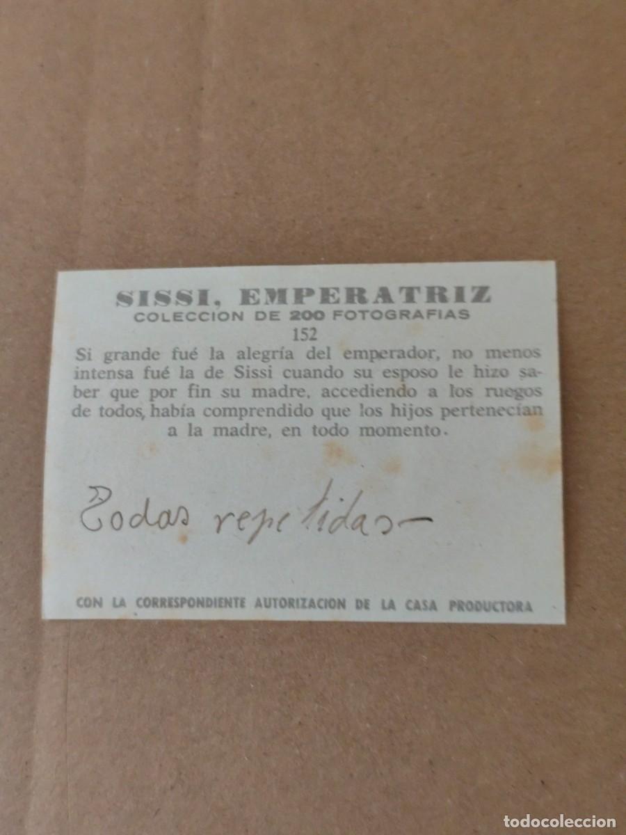 Coleccionismo cromos antiguos: Cromos Sissi Emperatriz n &deg; 152 - Foto 2