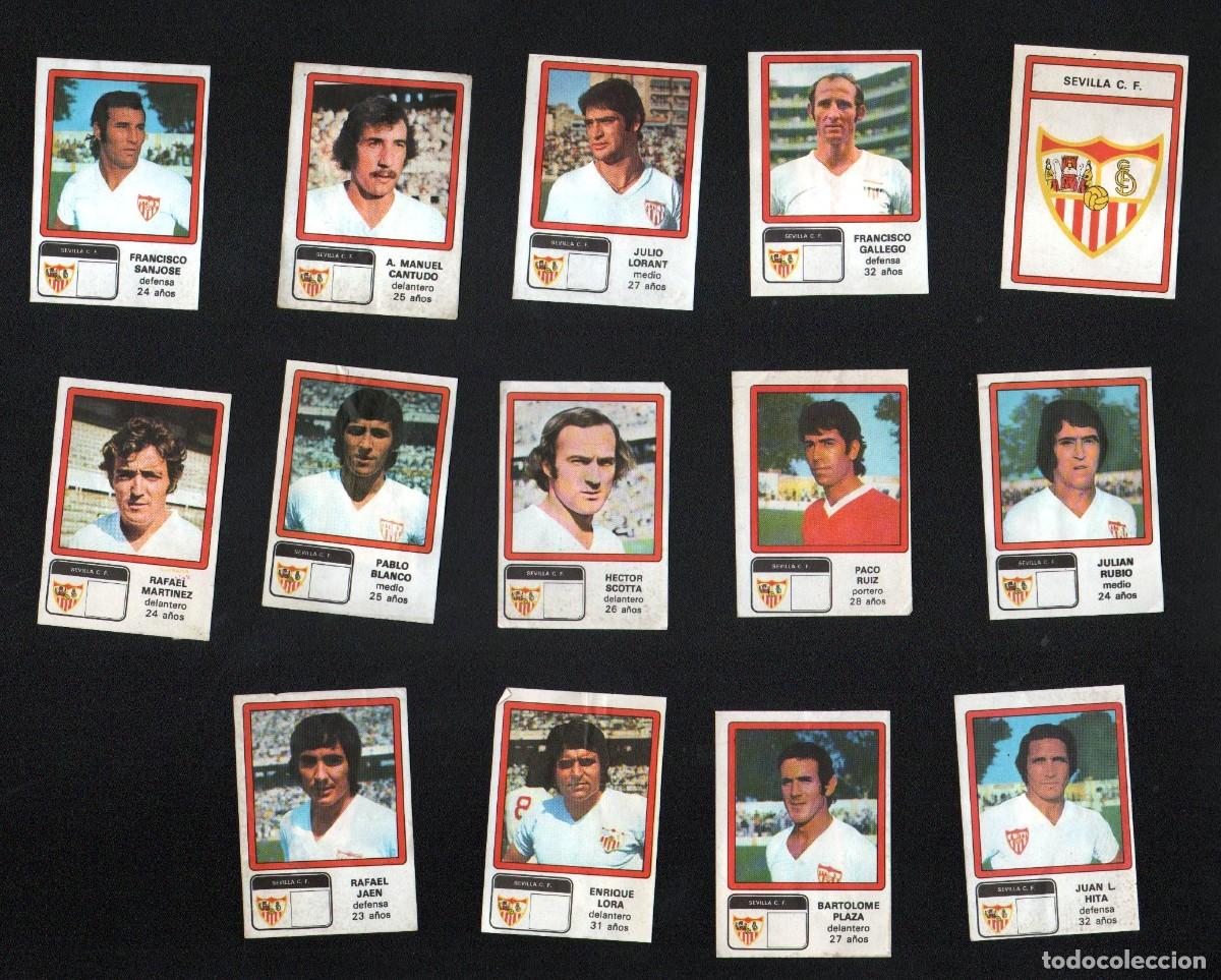 Coleccionismo cromos antiguos: Sevilla FC 1976-77. Ediciones Vulcano Colecci&oacute;n Completa (despegados)