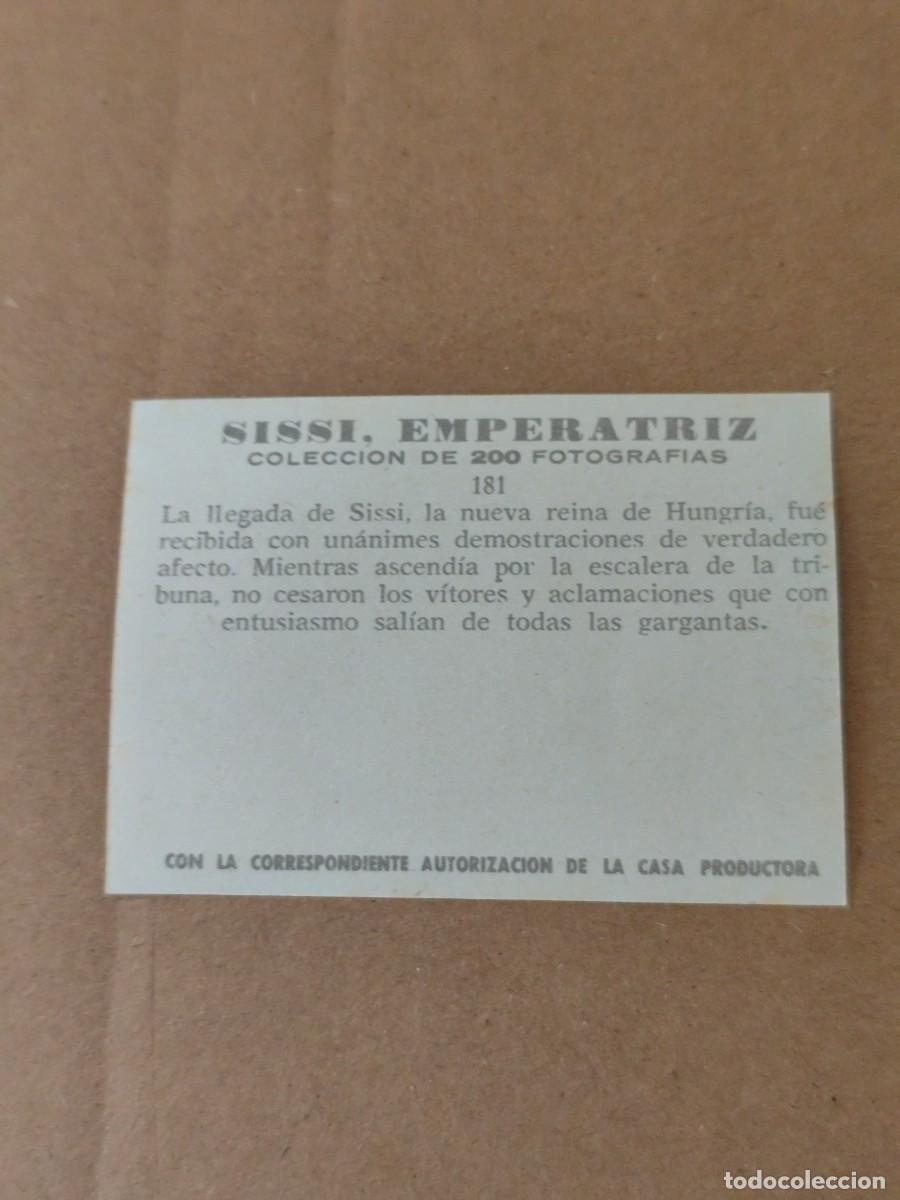 Coleccionismo cromos antiguos: Cromos Sissi Emperatriz n &deg; 181 - Foto 2