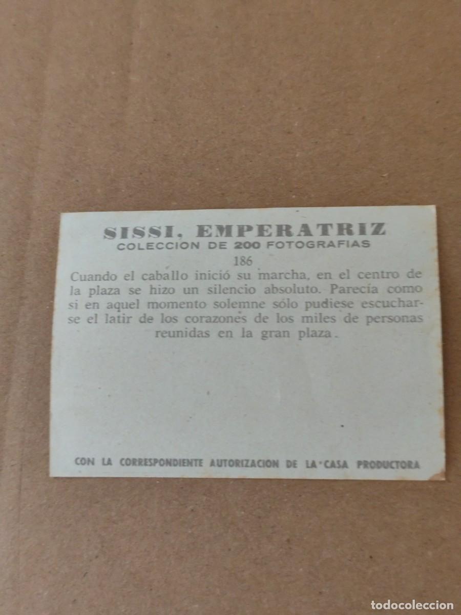 Coleccionismo cromos antiguos: Cromos Sissi Emperatriz n &deg; 186 - Foto 2