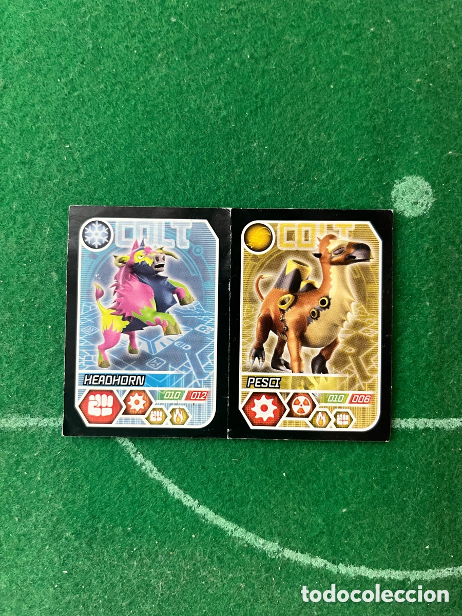 Coleccionismo cromos antiguos: 32 112 HEADHORN PESCI INVIZIMALS EVOLUTION 2012 PANINI
