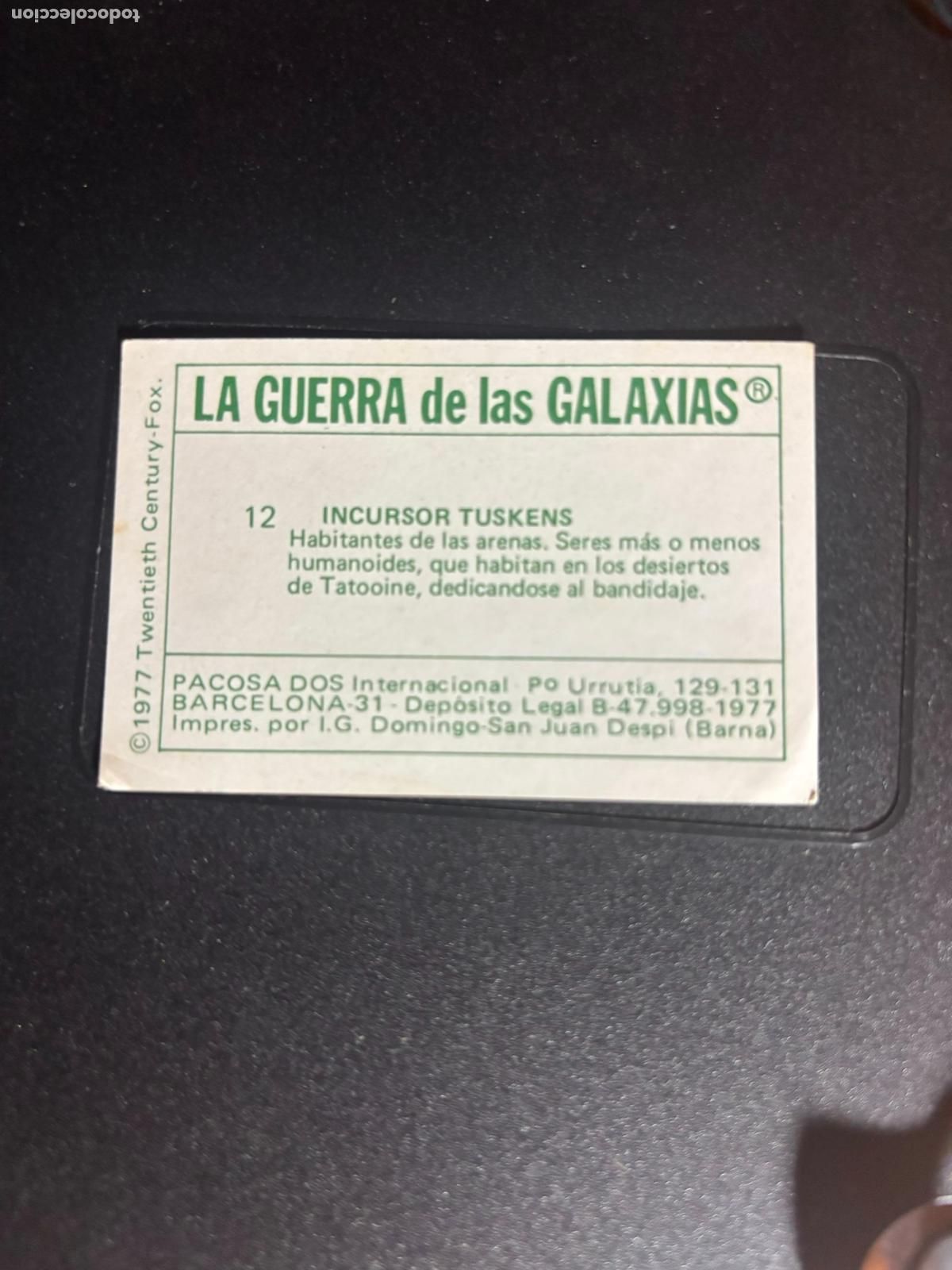 Coleccionismo cromos antiguos: CROMO GUERRA LAS GALAXIAS STAR WARS ORIGINAL N 12 TUSKENS MORADORES ARENAS EDITORIAL PACOSA 2 1977