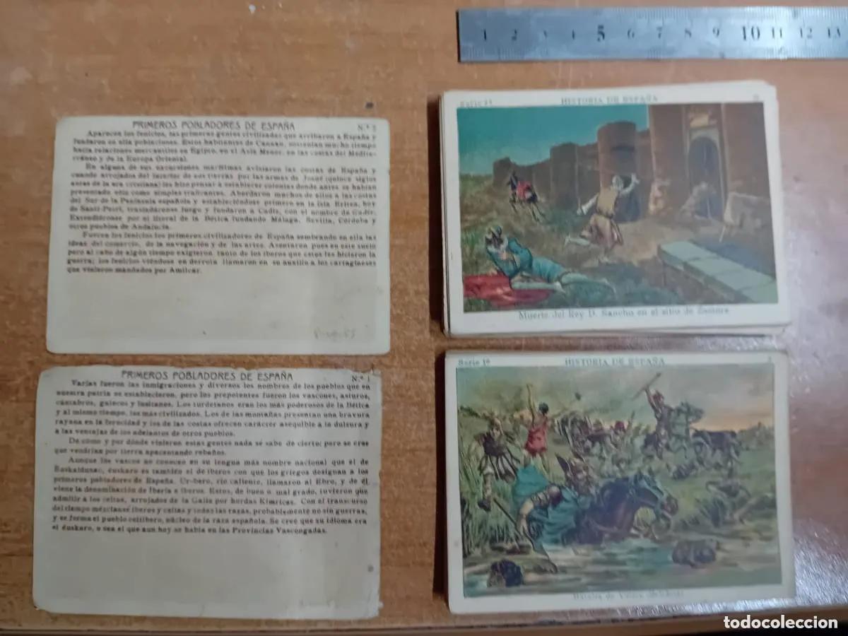 Sammeln alte Sammelbilder: cromos xocolates torras primeros pobladores espa&ntilde;a serie 1 num del 1 al 75
