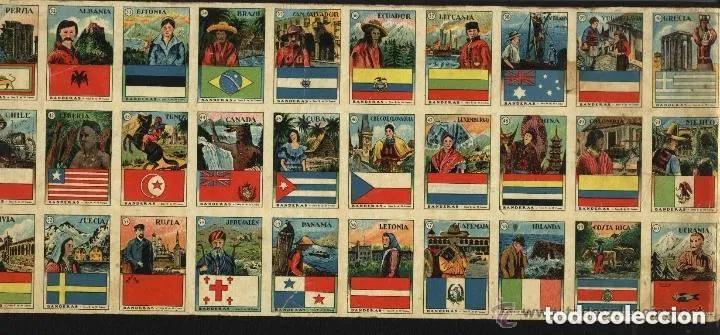 Sammeln alte Sammelbilder: CROMOS COLECCION COMPLETA DE BANDERAS 60 u. - serie a + serie b - CHOCOLATES torras A&Ntilde;OS 30.