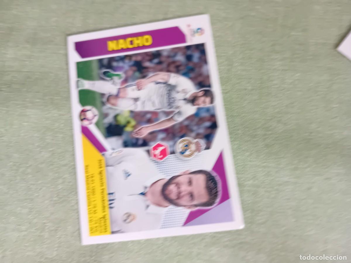Coleccionismo cromos antiguos: Nacho 4 b Real Madrid liga este 17-18