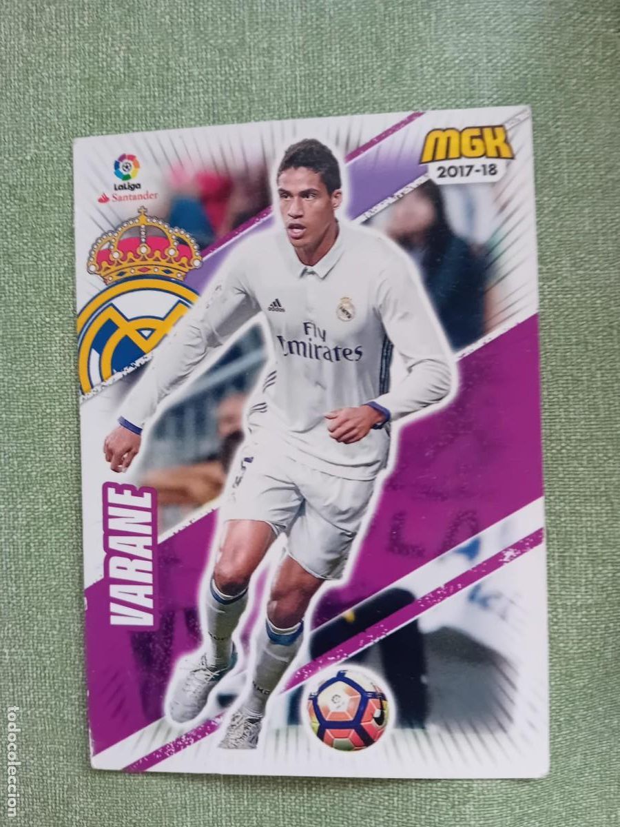 Collectable Antique Stickers: Rafael Varane 383 Real Madrid Megacracks 17 18