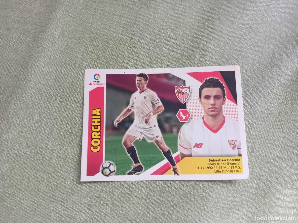 Coleccionismo cromos antiguos: Corchia UF 18 Sevilla liga este 17-18