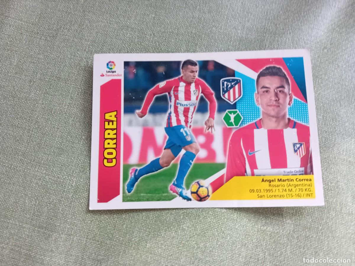 Coleccionismo cromos antiguos: &Aacute;ngel Correa 14 B Atl&eacute;tico Madrid Liga este 17-18