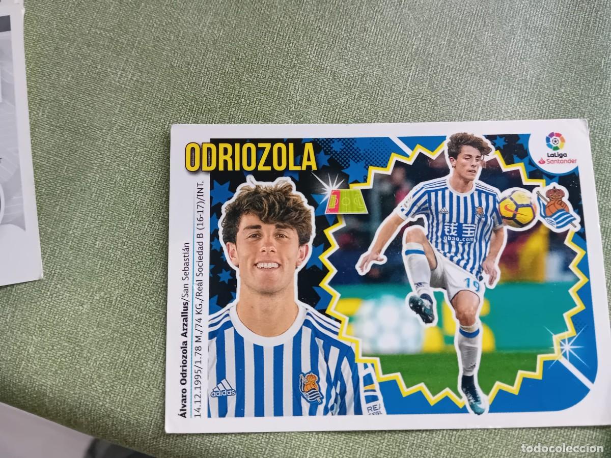 Coleccionismo cromos antiguos: &Aacute;lvaro Odriozola 3 A Real Sociedad liga este 18 19