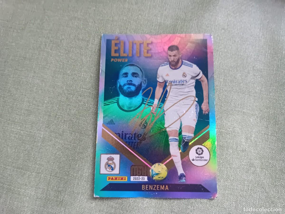 Coleccionismo cromos antiguos: Karim Benzema &Eacute;lite Power Real Madrid Megacracks 22 23