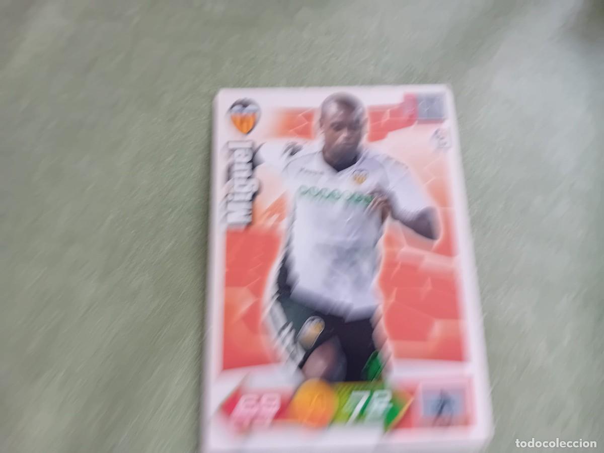 Coleccionismo cromos antiguos: Miguel Valencia Adrenalyn 10-11
