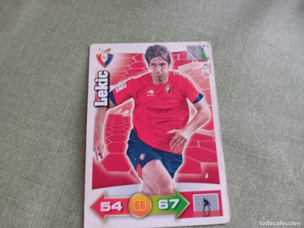 Coleccionismo cromos antiguos: Lekic Osasuna Adrenalyn 10-11