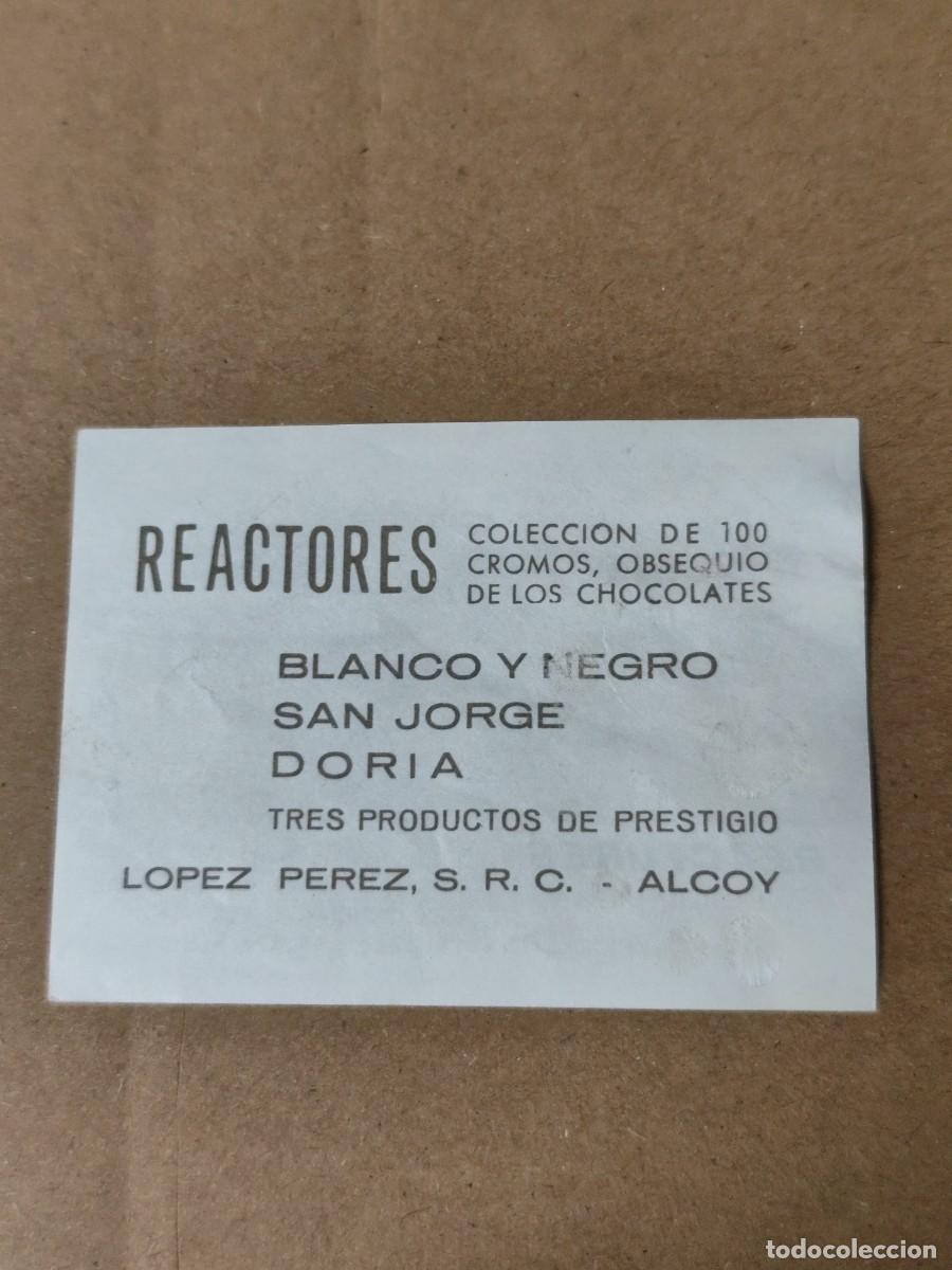 Coleccionismo cromos antiguos: Cromo Reactores n &deg; 2 Chocolates L&oacute;pez P&eacute;rez Alcoy - Foto 2