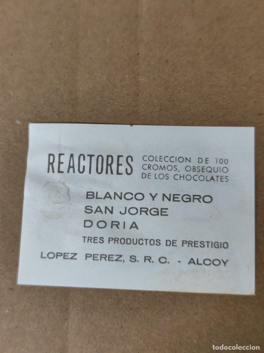 Coleccionismo cromos antiguos: Cromo Reactores n &deg; 50 Chocolates L&oacute;pez P&eacute;rez Alcoy - Foto 2