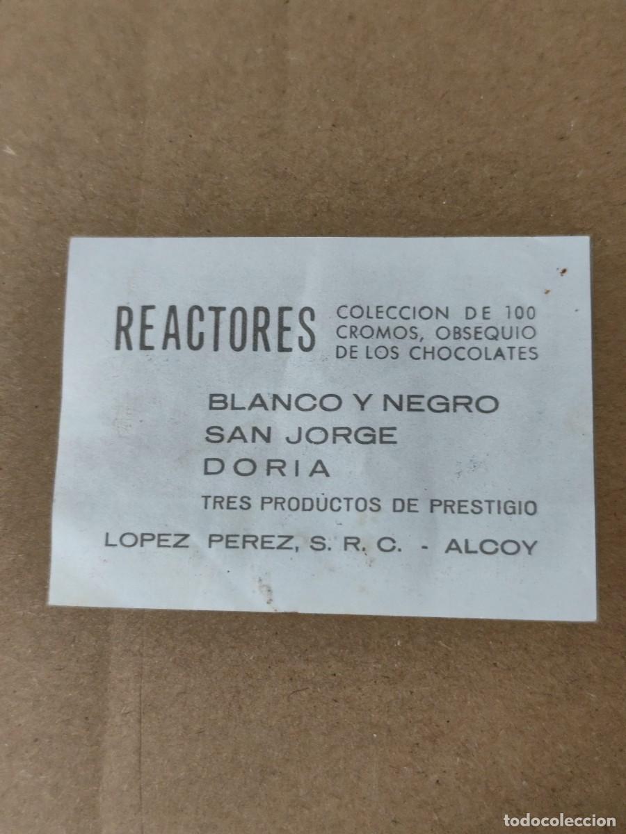 Coleccionismo cromos antiguos: Cromo Reactores n &deg; 52 Chocolates L&oacute;pez P&eacute;rez Alcoy - Foto 2