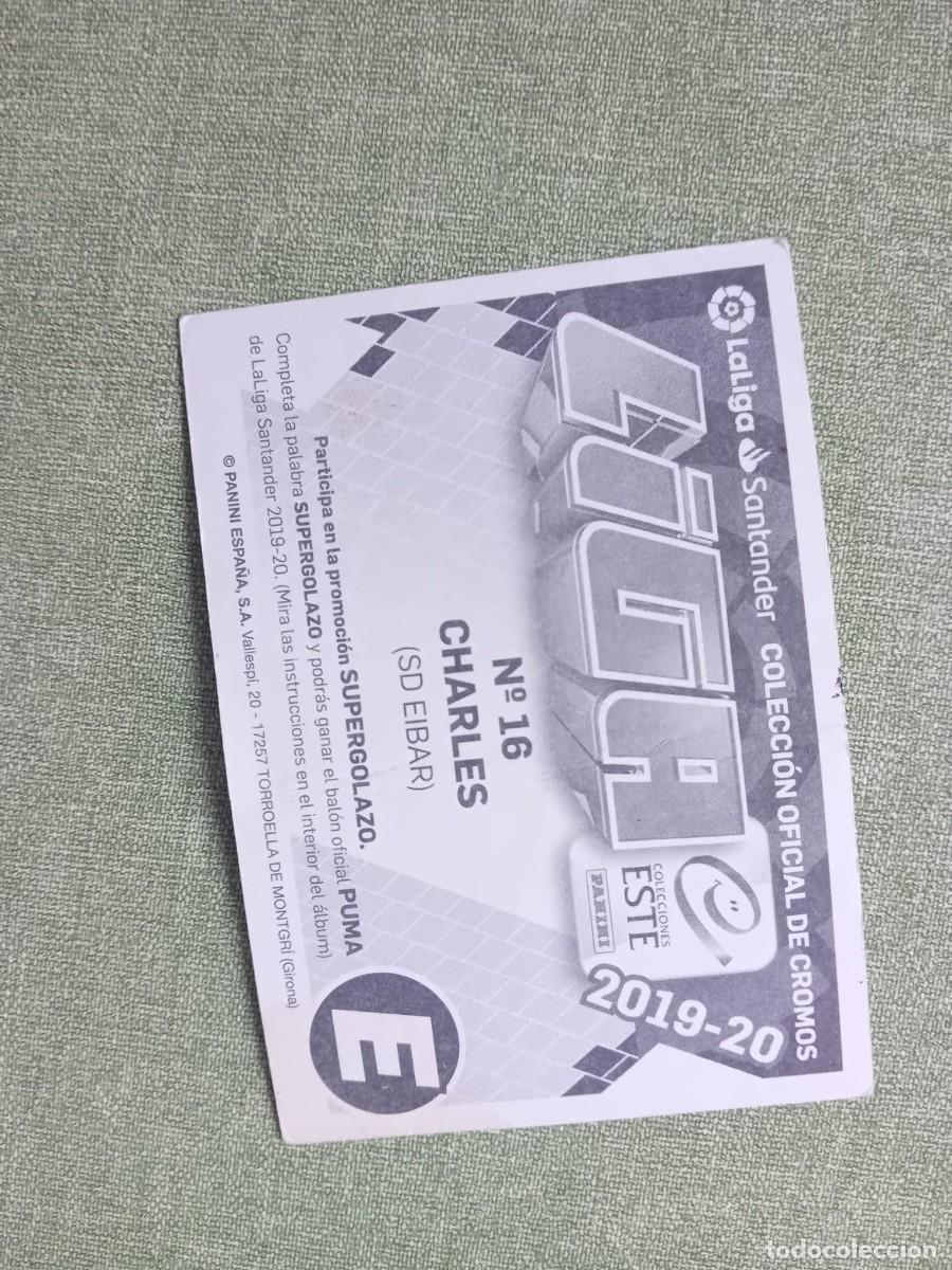 Coleccionismo cromos antiguos: Charles 16 Eibar Liga Este 19-20 - Foto 2