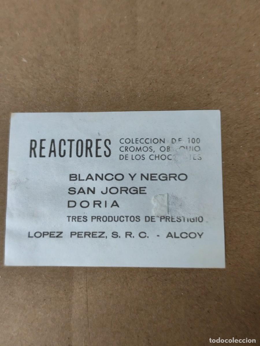 Coleccionismo cromos antiguos: Cromo Reactores n &deg; 100 Chocolates L&oacute;pez P&eacute;rez Alcoy - Foto 2