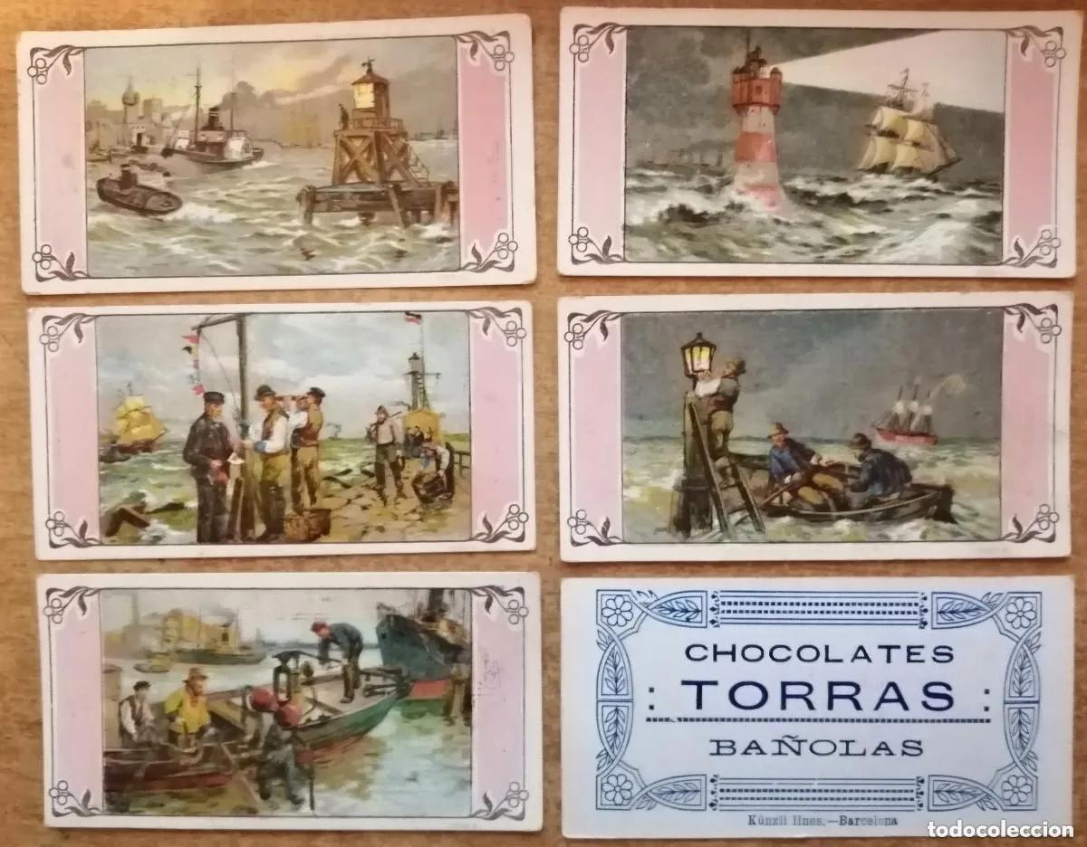 Colecionismo Cromos antigos: cromos coleccion de arte - fotografias del natural - chocolates torras . muy antiguos - 5 cromos