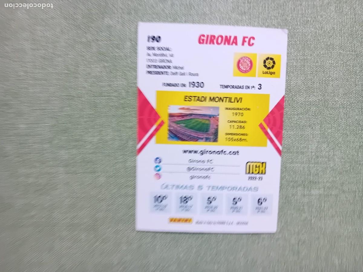 Coleccionismo cromos antiguos: Escudo Girona MGK 22-23 - Foto 2