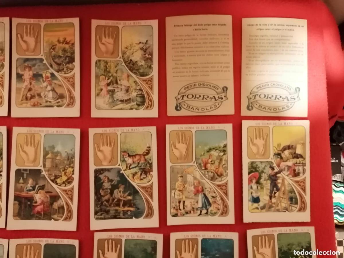Sammeln alte Sammelbilder: SERIE COMPLETA 20 CROMOS LOS SIGNOS DE LA MANO PUBLICIDAD CHOCOLATE TORRAS