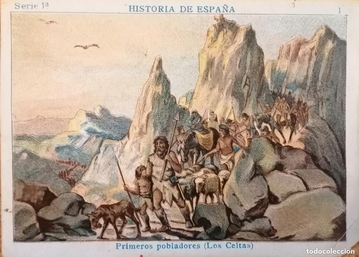 Colecionismo Cromos antigos: cromos historia de espa&ntilde;a - serie 1 completa - 25 cromos - muy antigua - cromos de chocolates