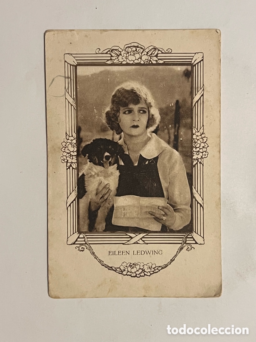 Colecionismo Cromos antigos: EILEEN LEDWING.. Artistas Cine Mudo. Chocolates Juncosa.. Serie G, No.1