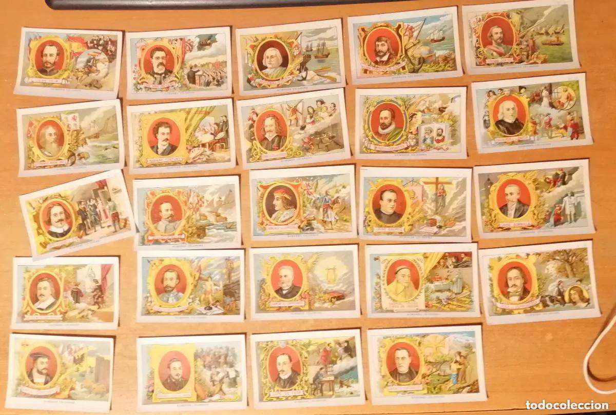 Sammeln alte Sammelbilder: Cromos HOMBRES CELEBRES - CHOCOLATE TORRAS - 24 cromos COMPLETA - buen estado