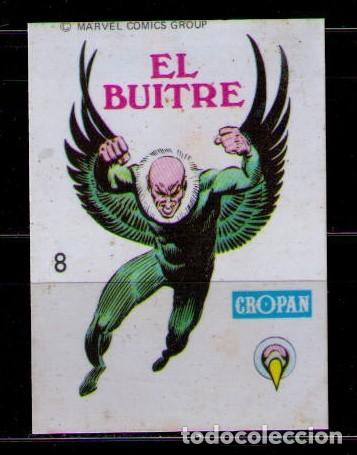 Collectable Antique Stickers: CROMO CROPAN COLECCION MARVEL SUPER HEROES N&ordm; 8 - EL BUITRE