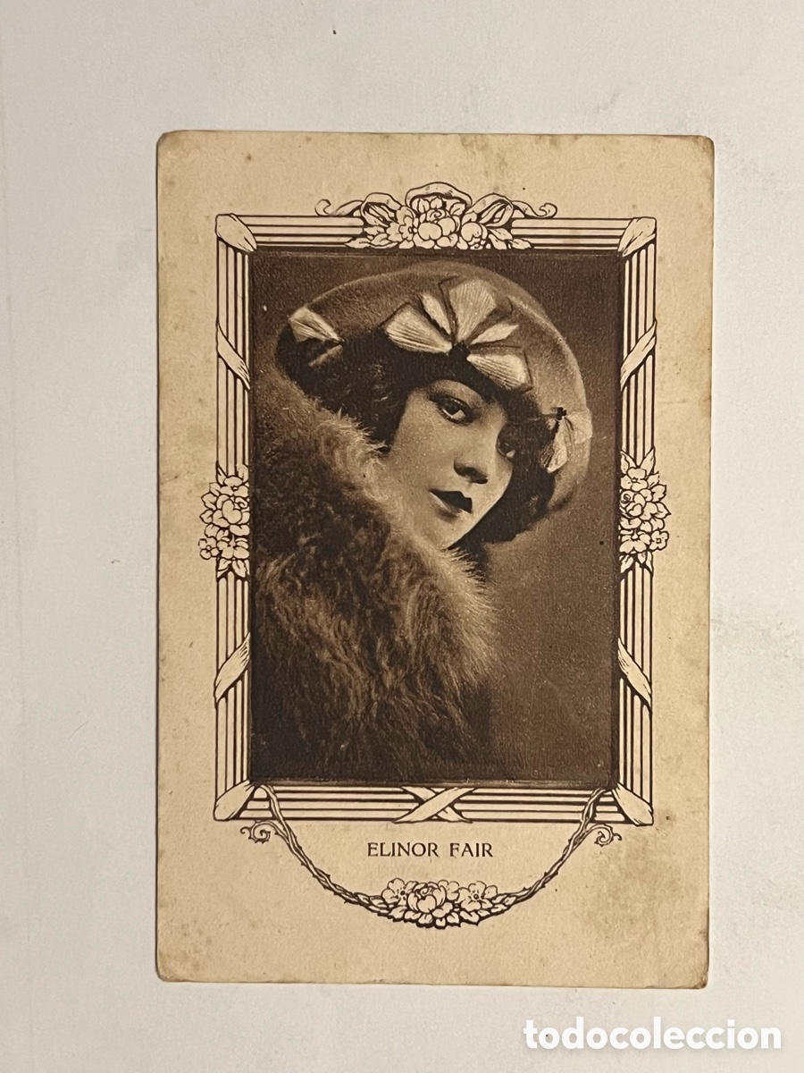 Collectionnisme Cartes &agrave; collectionner anciennes: ELINOR FAIR.. Artistas Cine Mudo. Chocolates Juncosa.. Serie G, No.6
