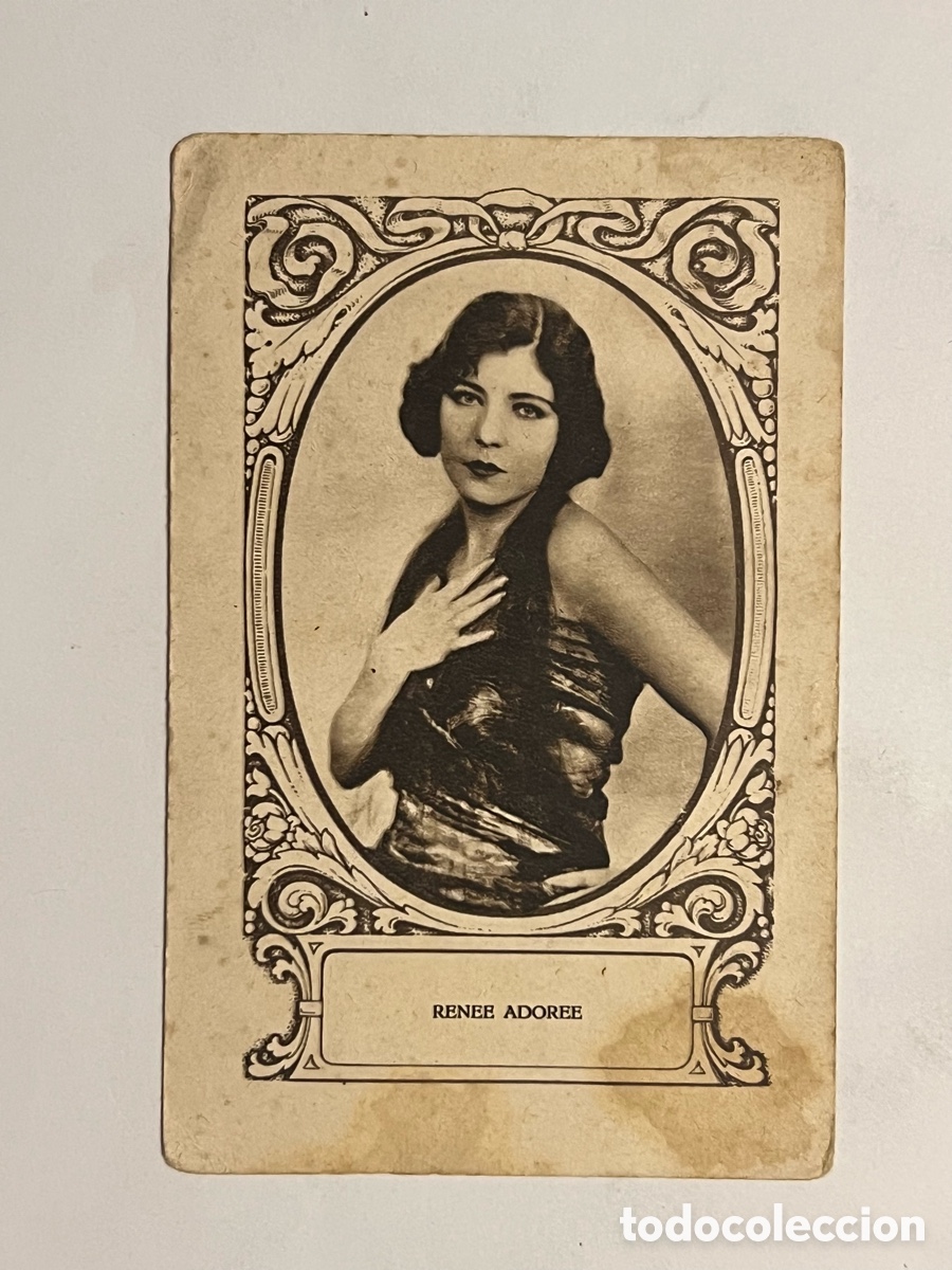 Sammeln alte Sammelbilder: RENEE ADOREE.. Artistas Cine Mudo. Chocolates Juncosa.. Serie G, No.9