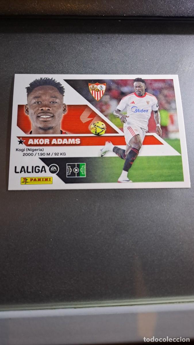 Coleccionismo cromos antiguos: CROMO AKOR ADAMS 19 SEVILLA LIGA 2026 2027 26 27 ESTE PANINI NUNCA PEGADO