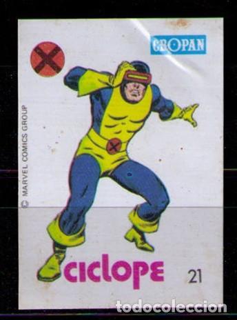 Collectable Antique Stickers: CROMO CROPAN COLECCION MARVEL SUPER HEROES N&ordm; 21 - CICLOPE