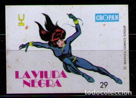 Collezionismo Figurine antiche: CROMO CROPAN COLECCION MARVEL SUPER HEROES N&ordm; 29 - LA VIUDA NEGRA