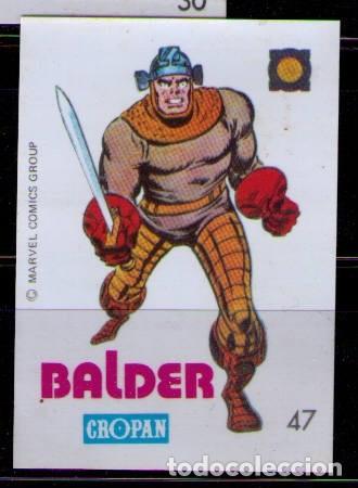 Collectable Antique Stickers: CROMO CROPAN COLECCION MARVEL SUPER HEROES N&ordm; 47 - BALDER