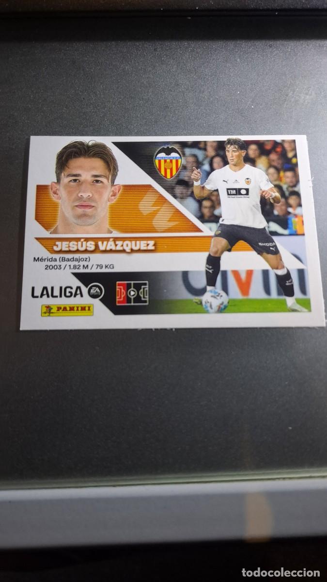 Coleccionismo cromos antiguos: CROMO JESUS VAZQUEZ 10 VALENCIA LIGA 2026 2027 26 27 ESTE PANINI NUNCA PEGADO