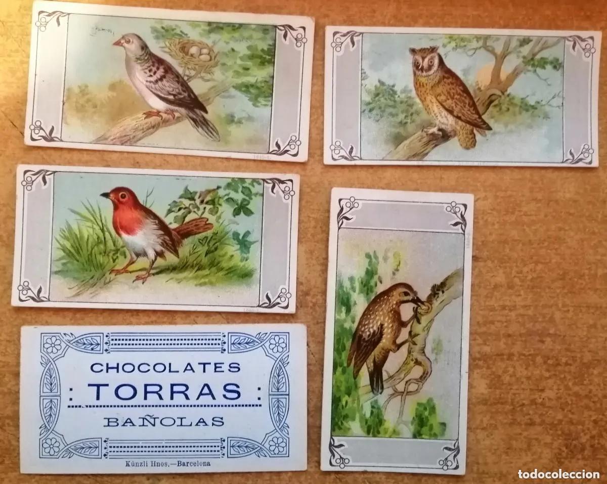 Collectionnisme Cartes &agrave; collectionner anciennes: cromos coleccion de arte - fotografias del natural - chocolates torras . muy antiguos - 4 cromos