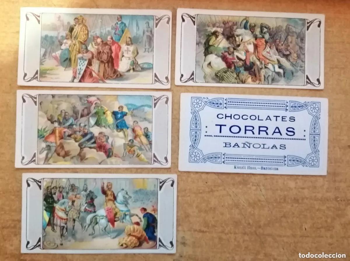 Collectable Antique Stickers: cromos coleccion de arte - fotografias del natural - chocolates torras . muy antiguos - 4 cromos