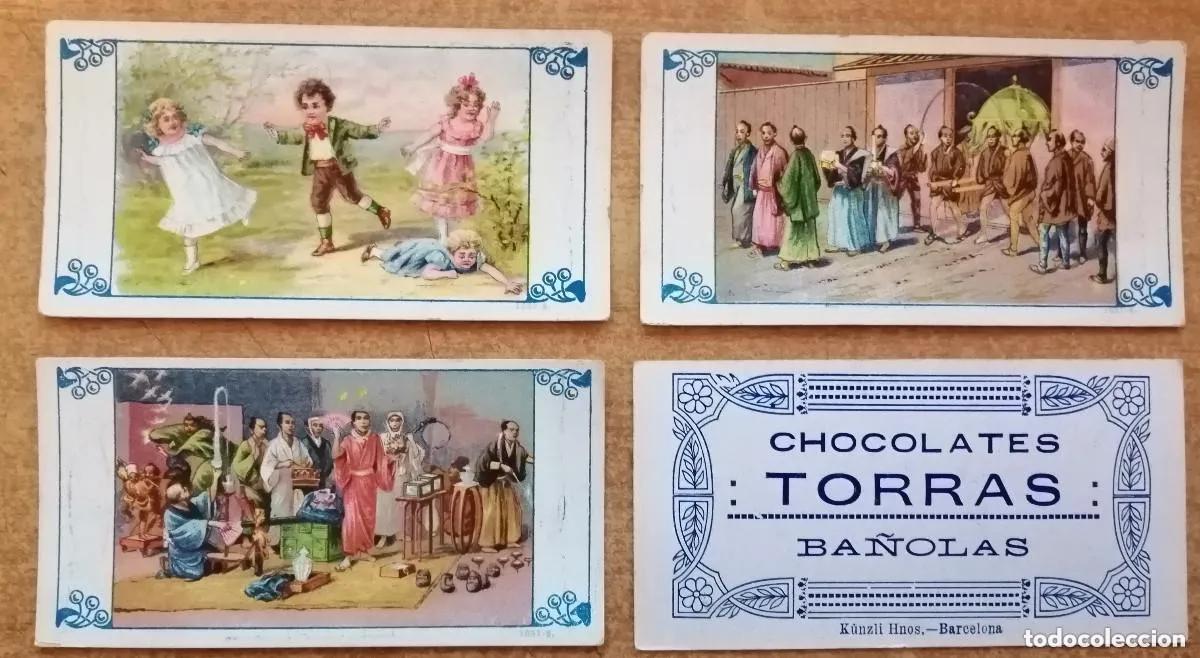 Collezionismo Figurine antiche: cromos coleccion de arte - fotografias del natural - chocolates torras . muy antiguos - 3 cromos